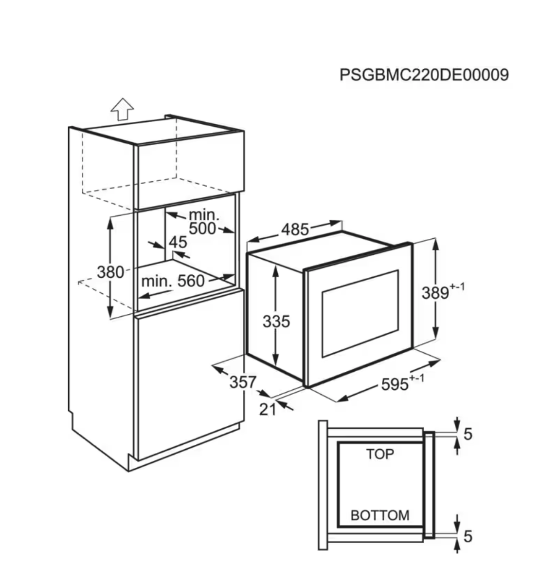 ELECTROLUX LMS6253TMK 700 microgolfoven met grill - 38cm