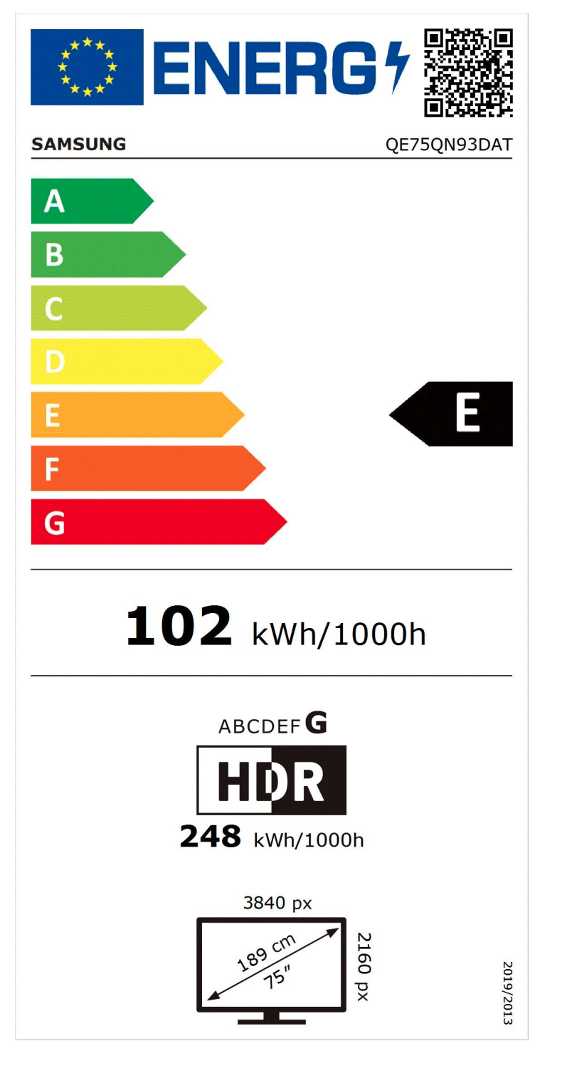SAMSUNG QE75QN93DATXXN televisie 4K UHD - 75"
