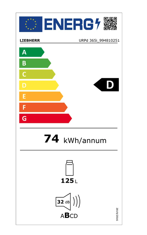 LIEBHERR URPD365I20 koelkast zonder vriesvak - 82cm