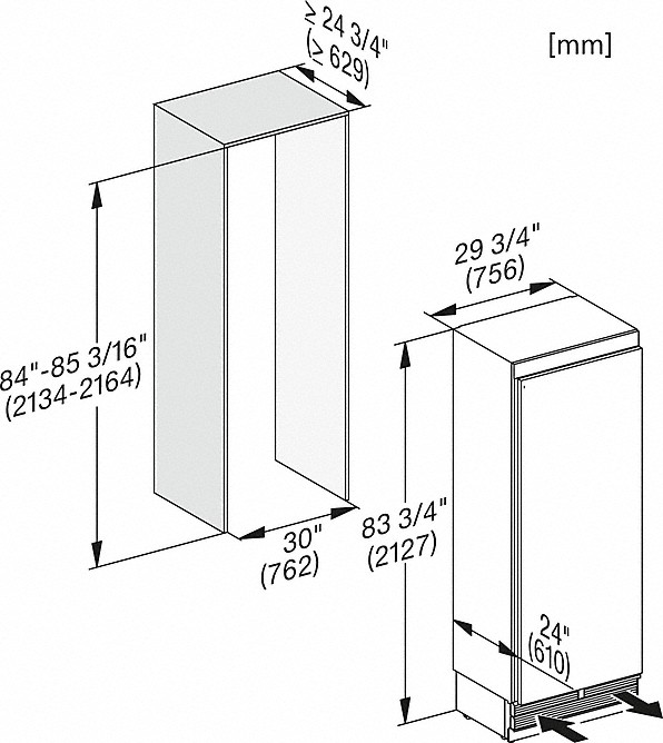 MIELE K2802VI MASTERCOOL koelkast zonder vriesvak - 213cm