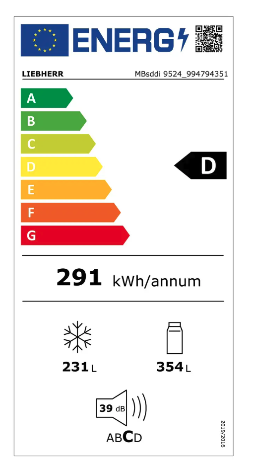 LIEBHERR MBSDDI952420 side-by-side