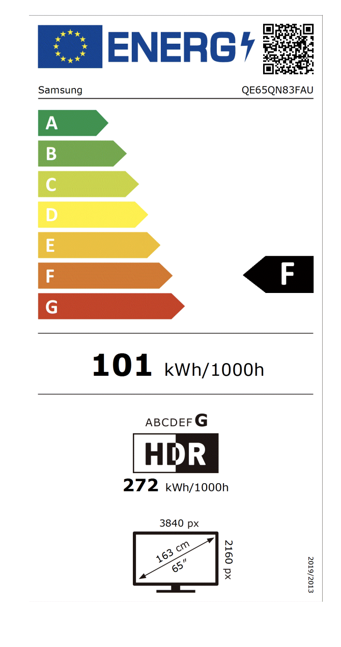 SAMSUNG QE65QN83FAUXXN televisie 4K UHD - 65''