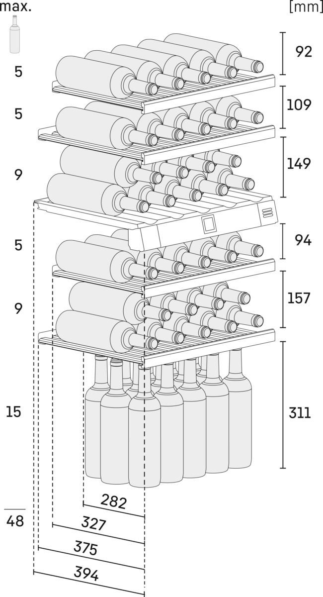 LIEBHERR EWTDF235326 integreerbare wijnklimaatkast