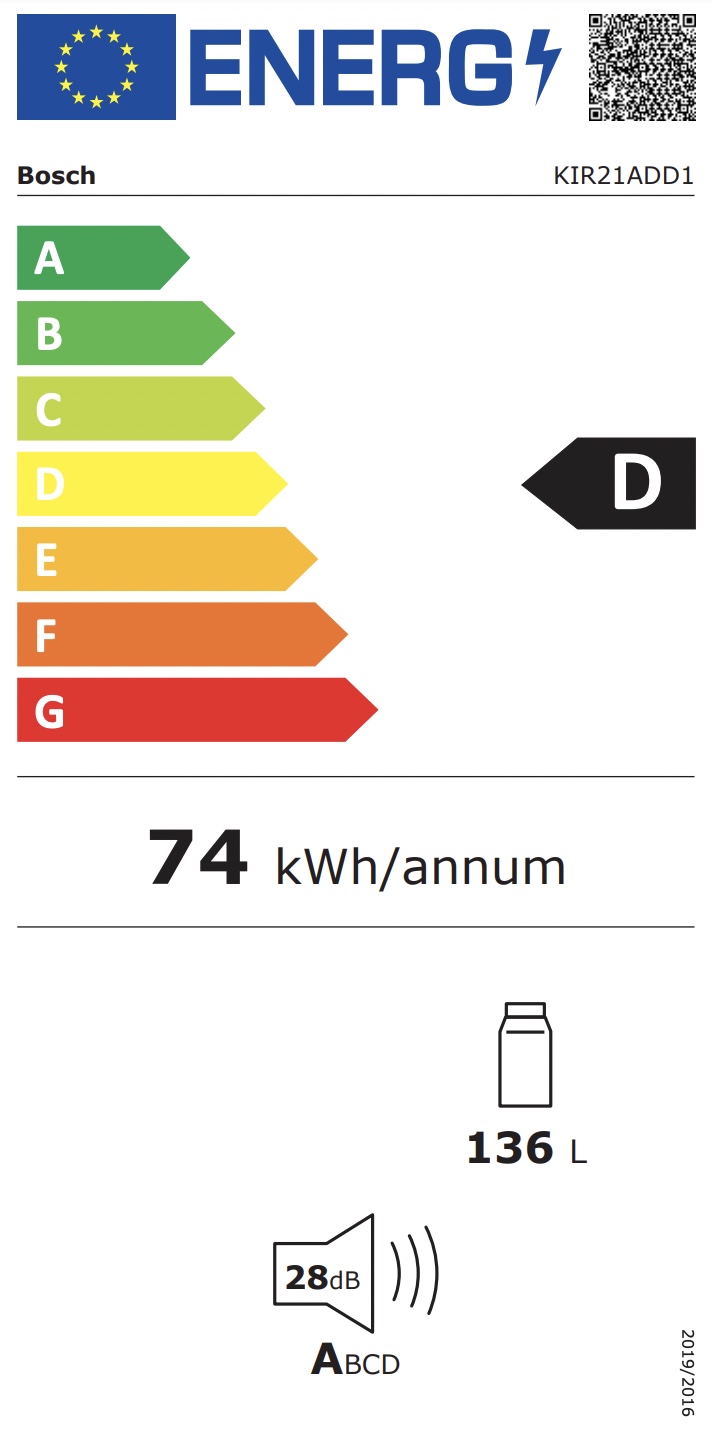 BOSCH KIR21ADD1 SERIE 6 koelkast zonder vriesvak - 88cm
