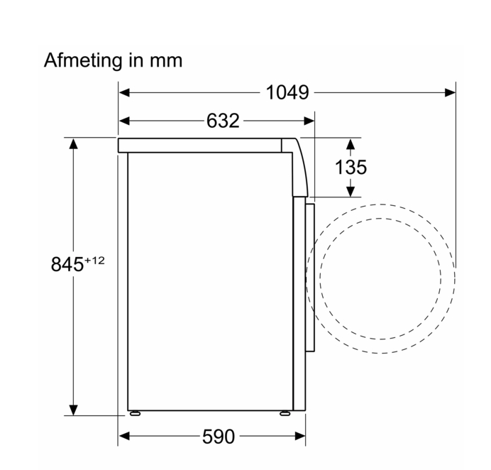 BOSCH WAN2827UFG Series 4 wasmachine