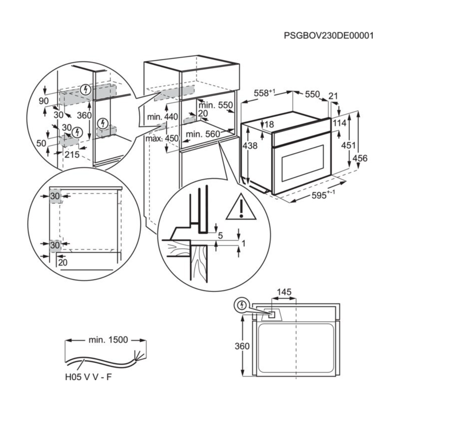 AEG TK8NK72FT 8000 multifunctionele oven met microgolfoven - 45cm