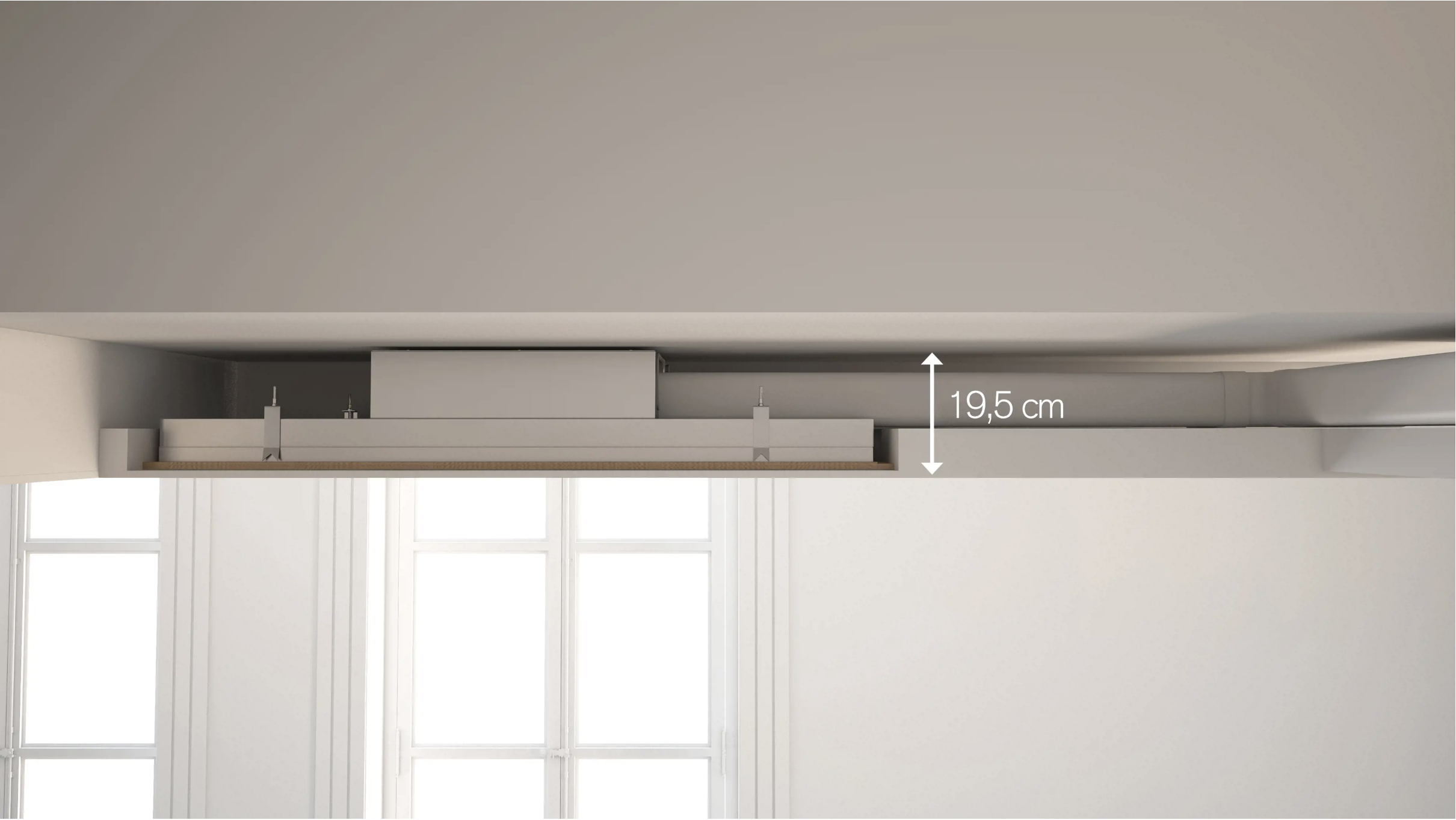 NOVY 6810 Pureline Compact plafonddampkap - 90cm