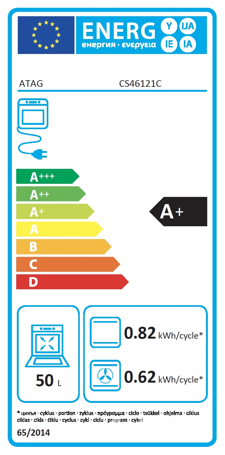 ATAG CS46121C multifunctionele oven met stoom - 45cm
