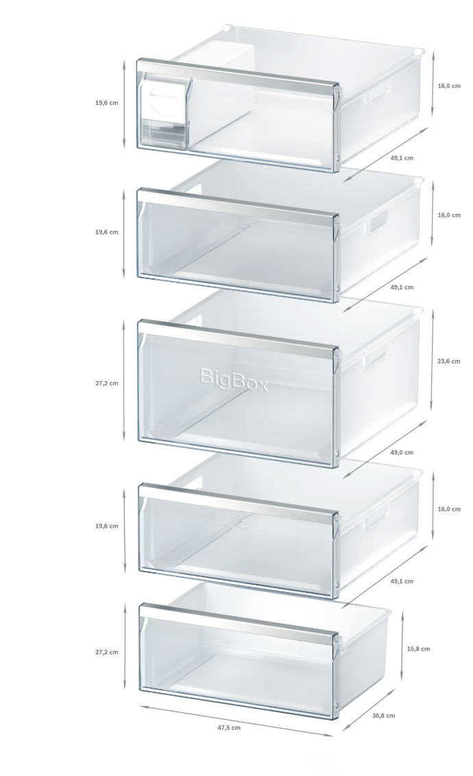 SIEMENS GS58NAWCP iQ500 vrijstaande vriezer - 191cm