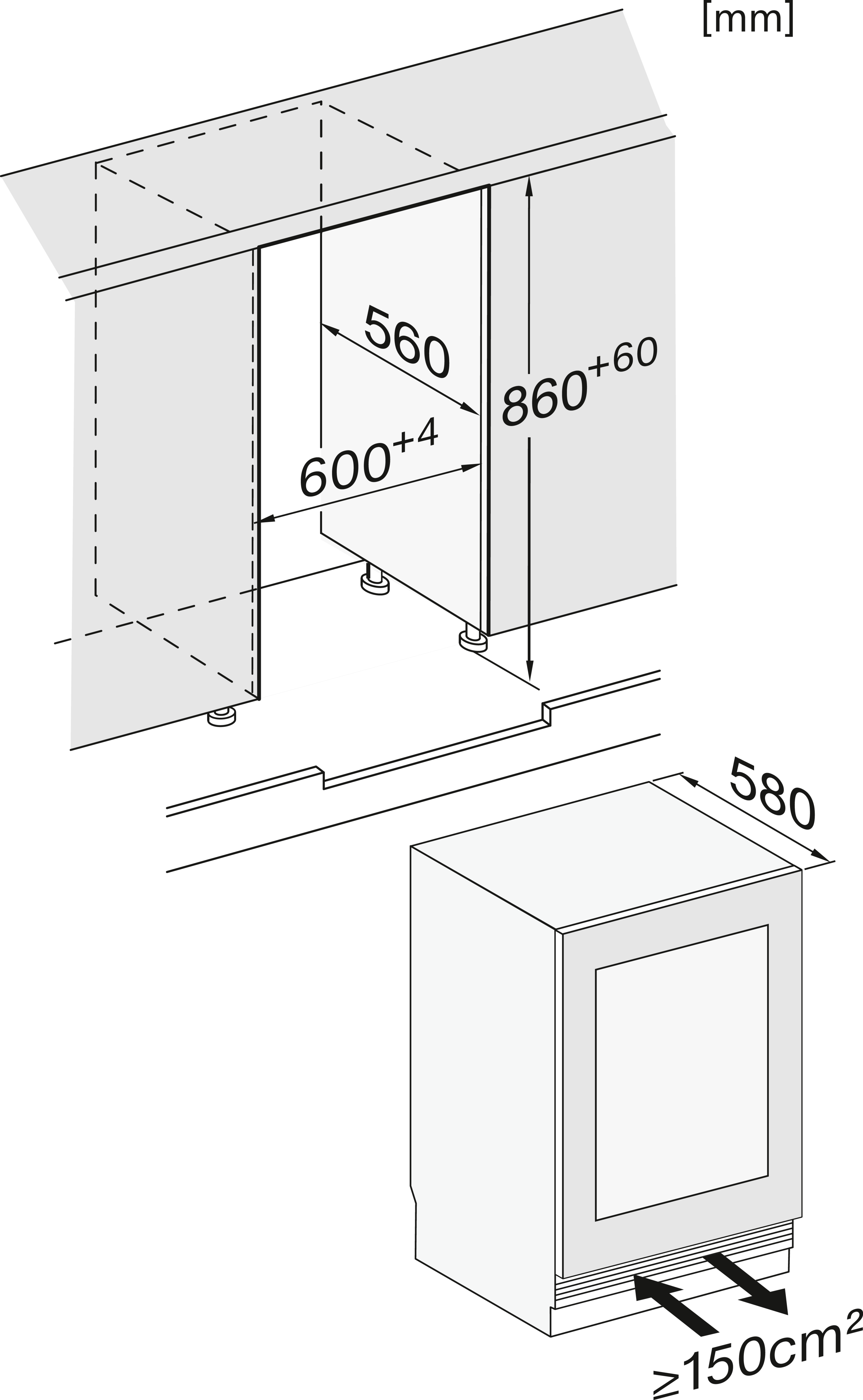 MIELE KWTUS7196EOBSW onderbouw wijnkoelkast