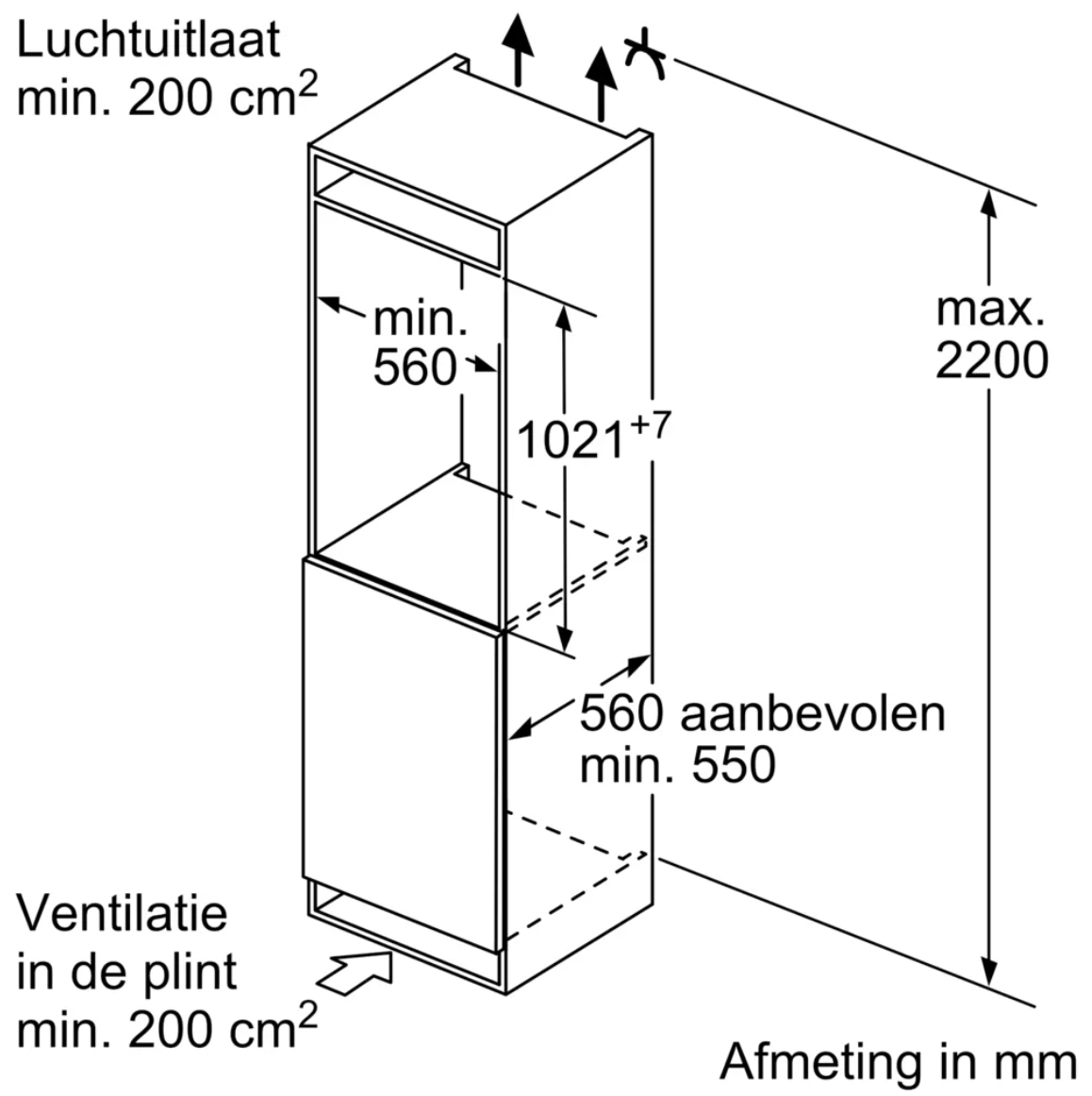 SIEMENS KI31RADD1 IQ500 koelkast zonder vriesvak - 102cm