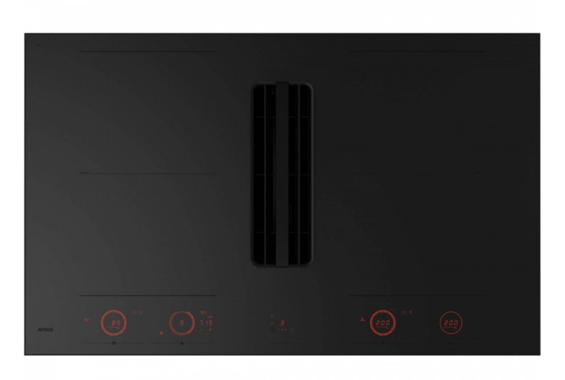 ATAG HIDD28472SV kookplaat met afzuiging - 83cm