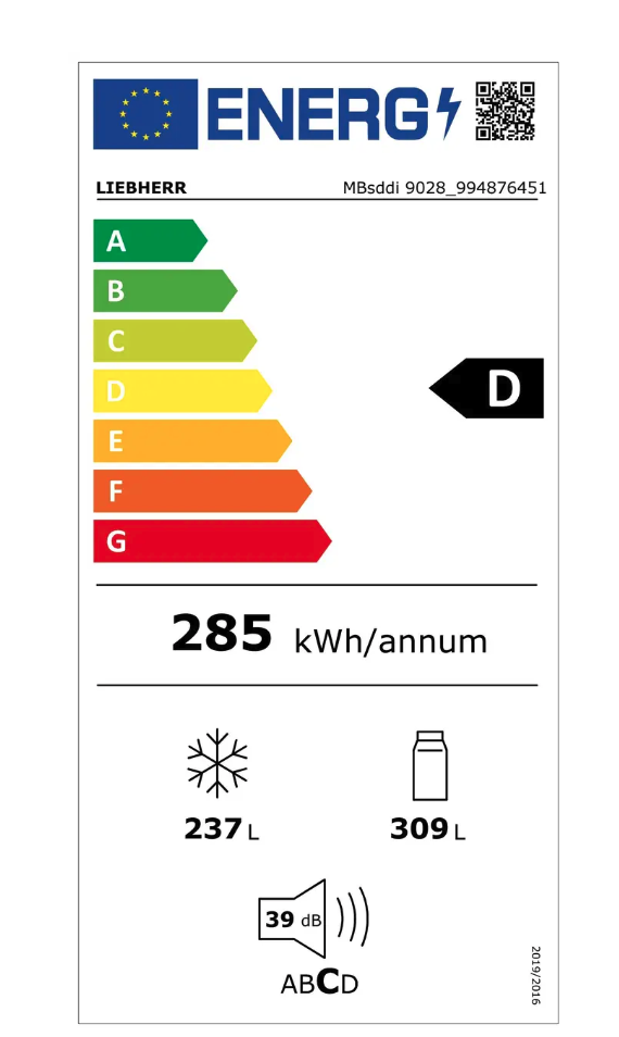 LIEBHERR MBSDDI902820 side-by-side