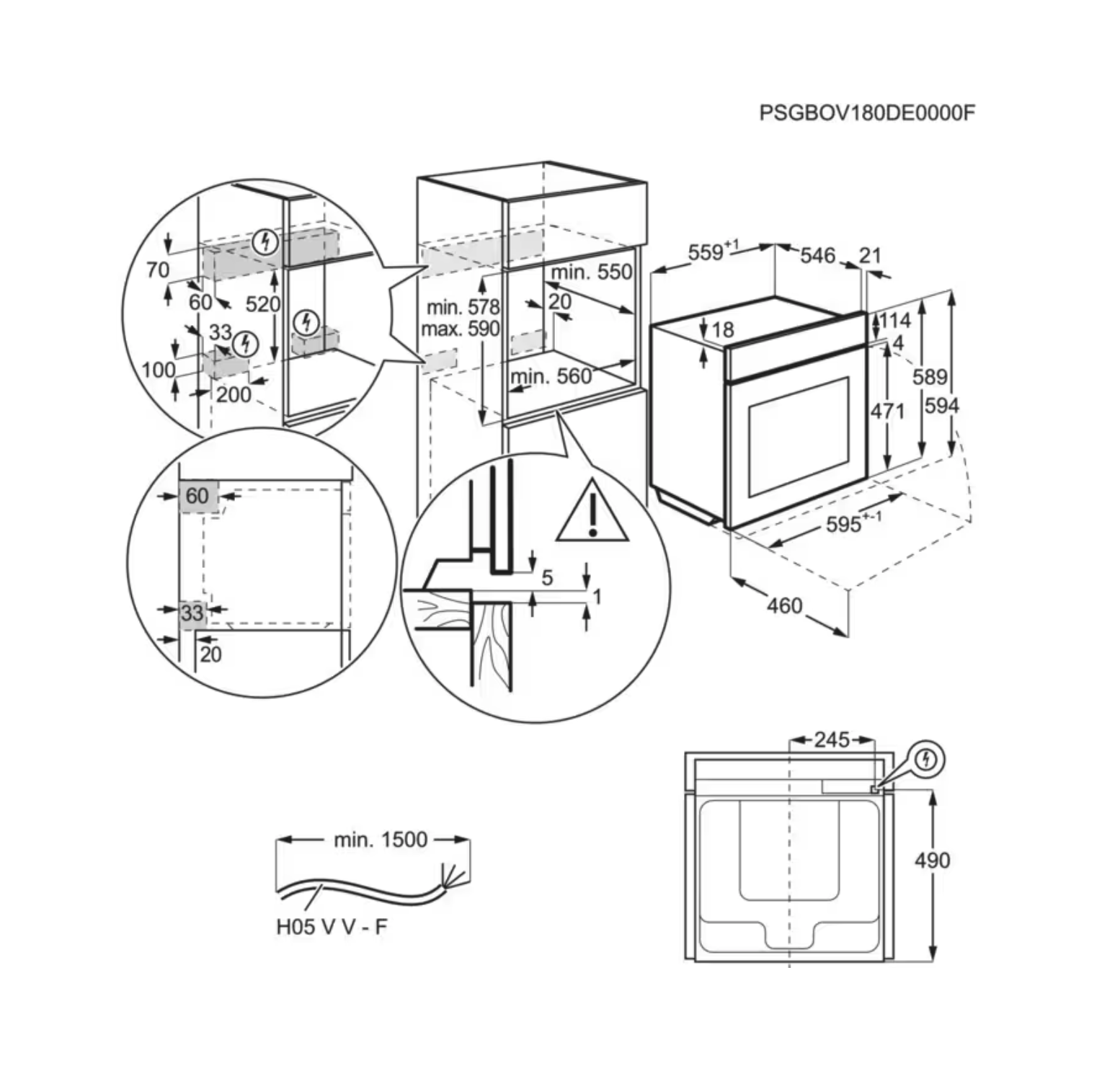 AEG TP8SB73FAT 8000 multifunctionele oven met stoom - 60cm