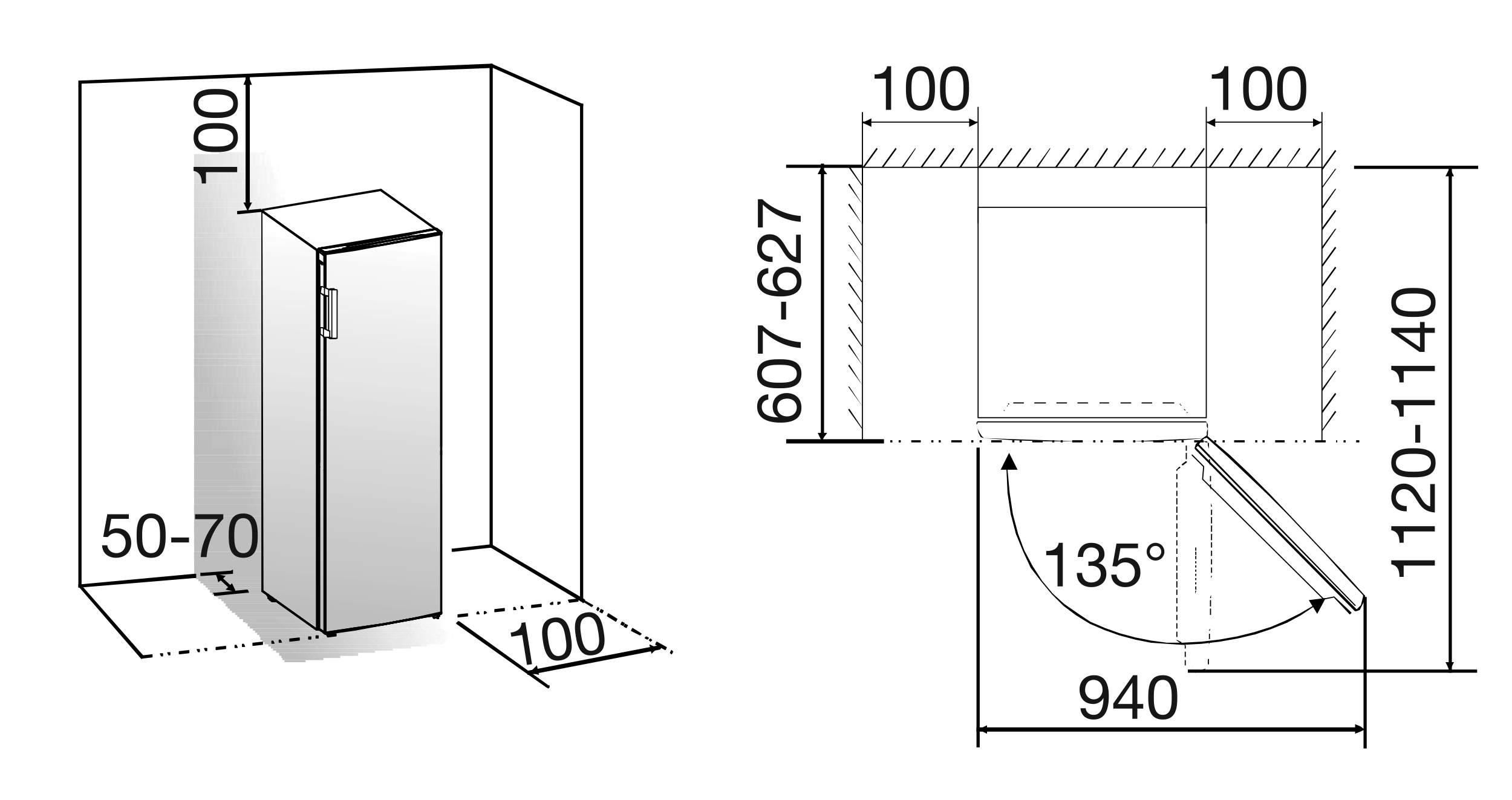 HISENSE FV191N4AWD vrijstaande vriezer - 143cm