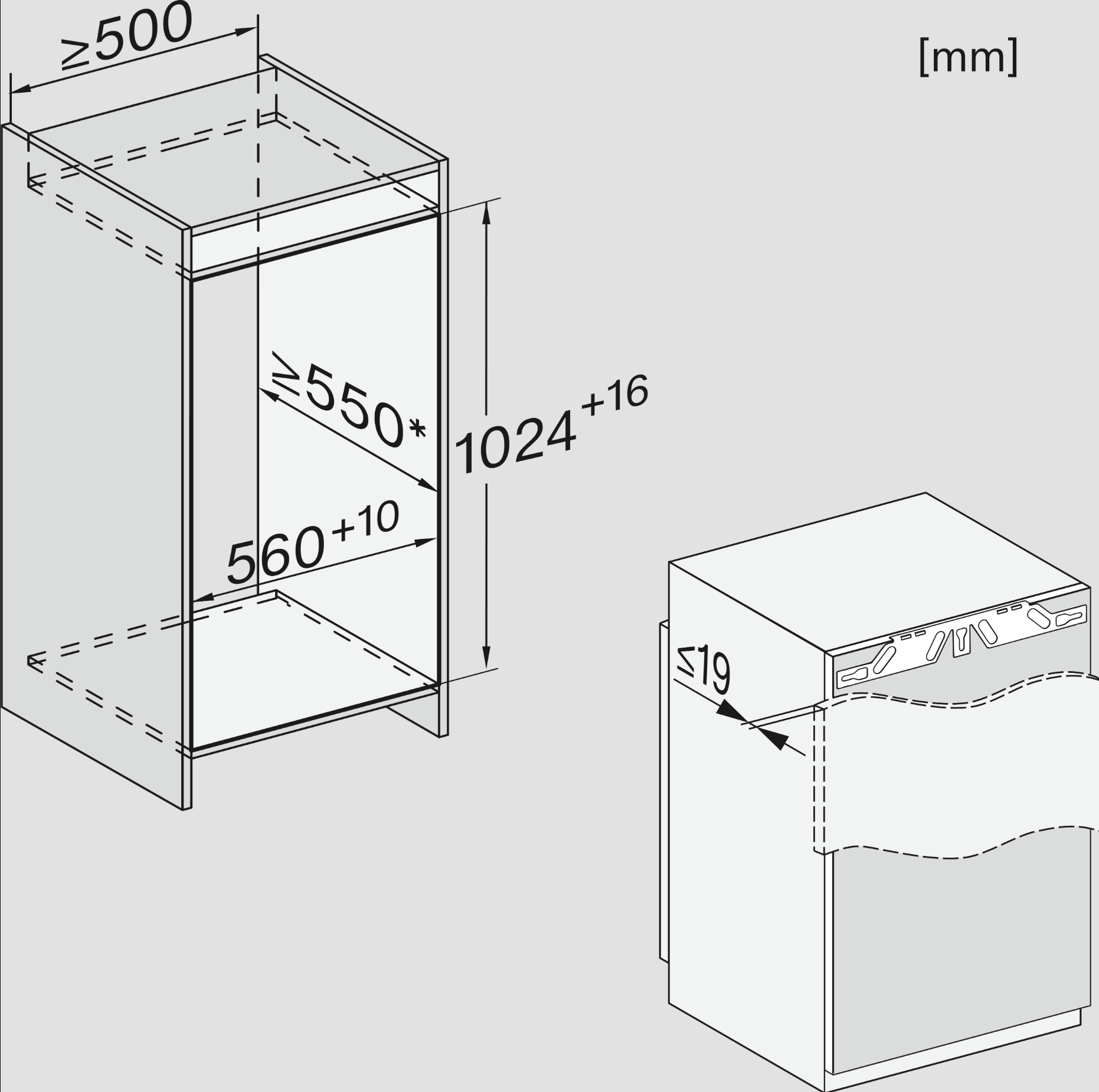 MIELE K7238D koelkast met vriesvak - 102cm