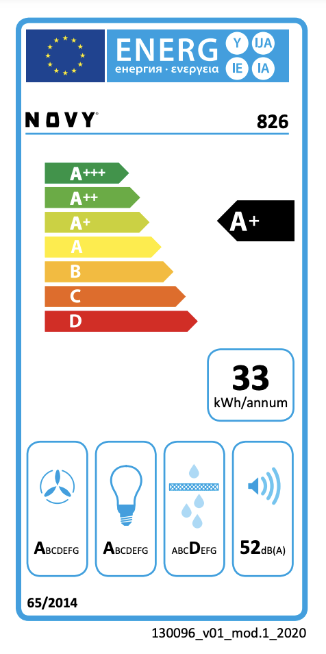 NOVY 826 Mini Pureline inbouwgroep - 86cm NOVY 826 Mini Pureline inbouwgroep - 86cm