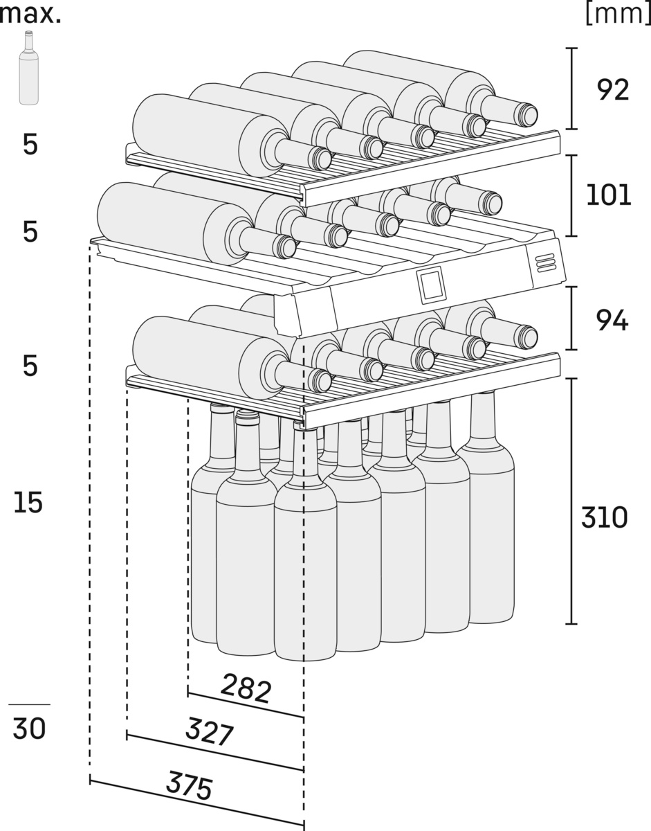 LIEBHERR EWTDF165326 integreerbare wijnklimaatkast
