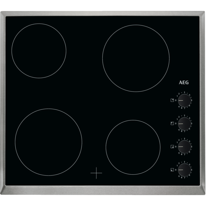 AEG HK614000XB 3000 vitrokeramische kookplaat - 58cm AEG HK614000XB 3000 vitrokeramische kookplaat - 58cm