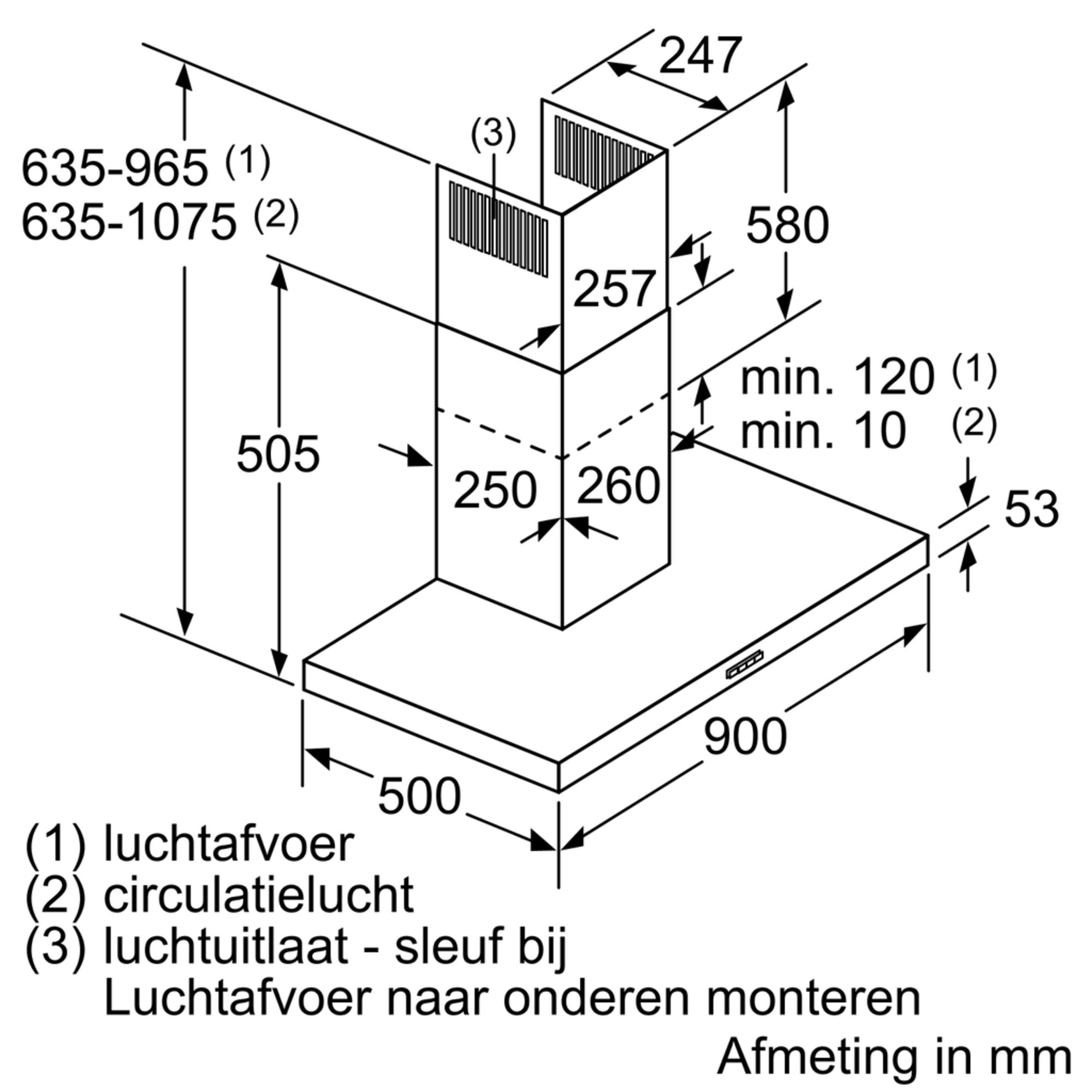 SIEMENS LC96BHM50 IQ300 wandschouwdampkap - 90cm SIEMENS LC96BHM50 IQ300 wandschouwdampkap - 90cm