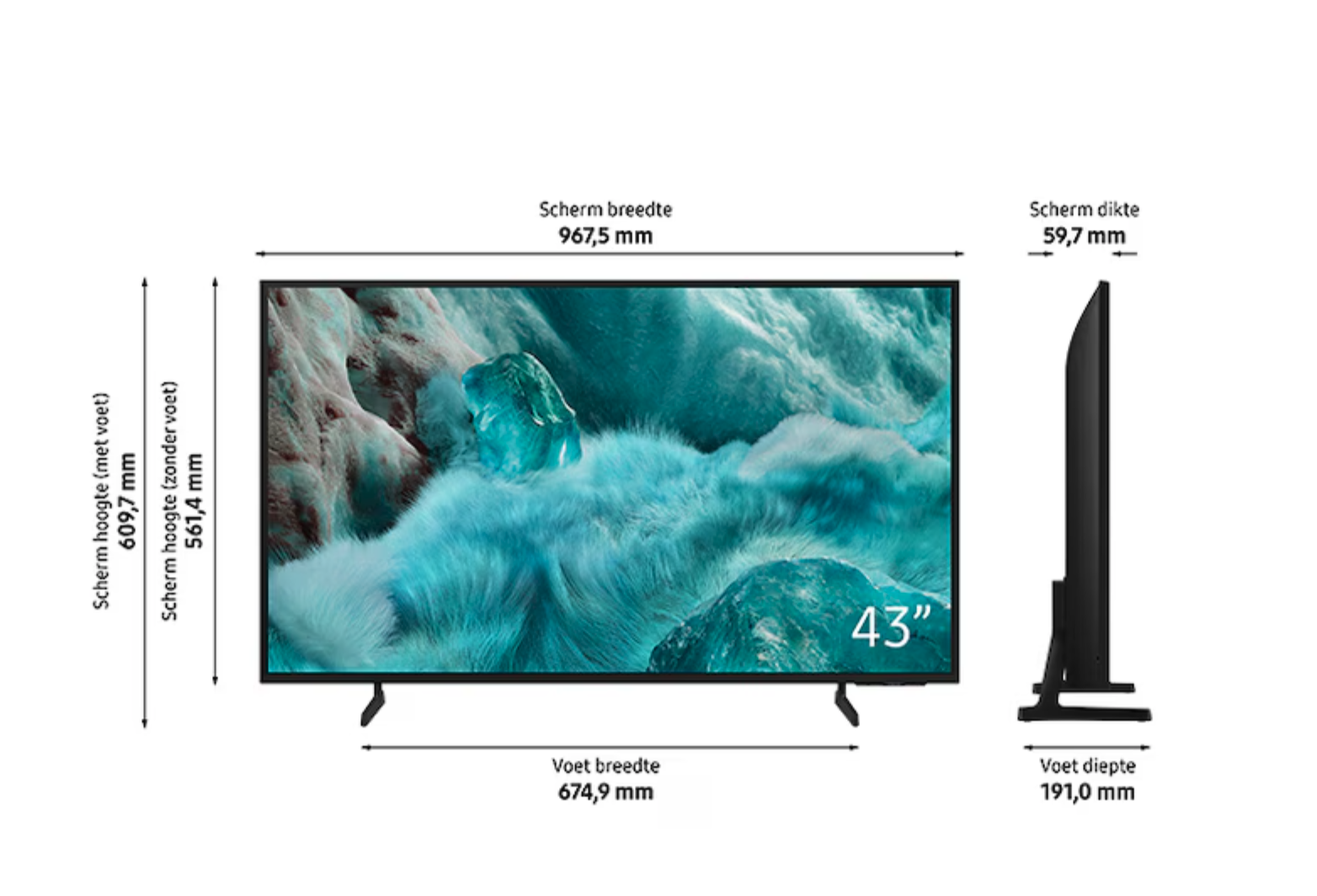 SAMSUNG QE43Q7FAAUXXN televisie 4K UHD - 43"