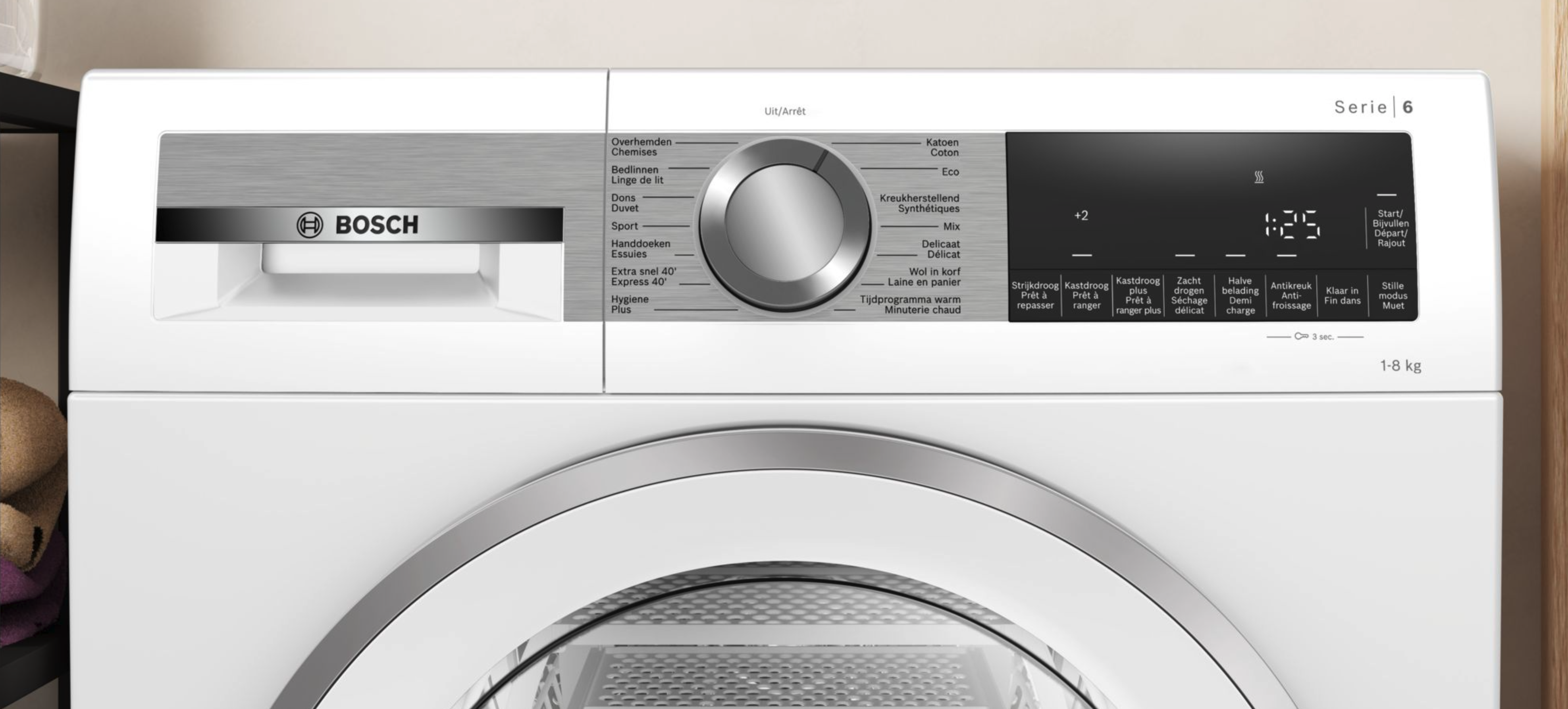 BOSCH WQG233DSFG Series 6 droogkast - warmtepomp