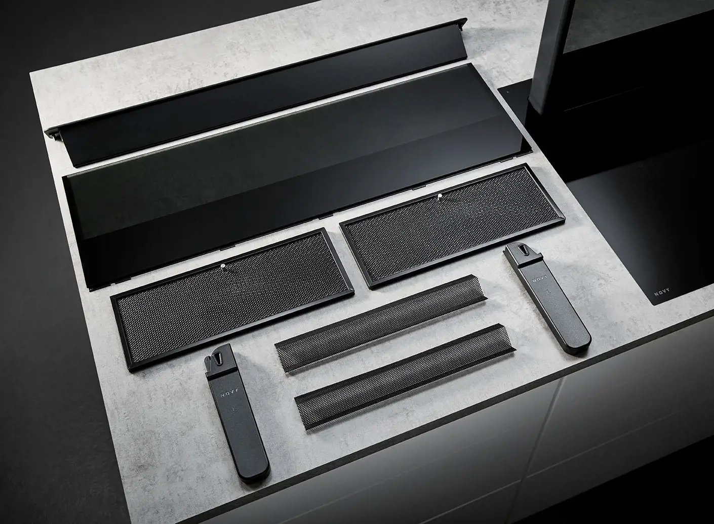 NOVY 1841 kookplaat met afzuiging - 88cm