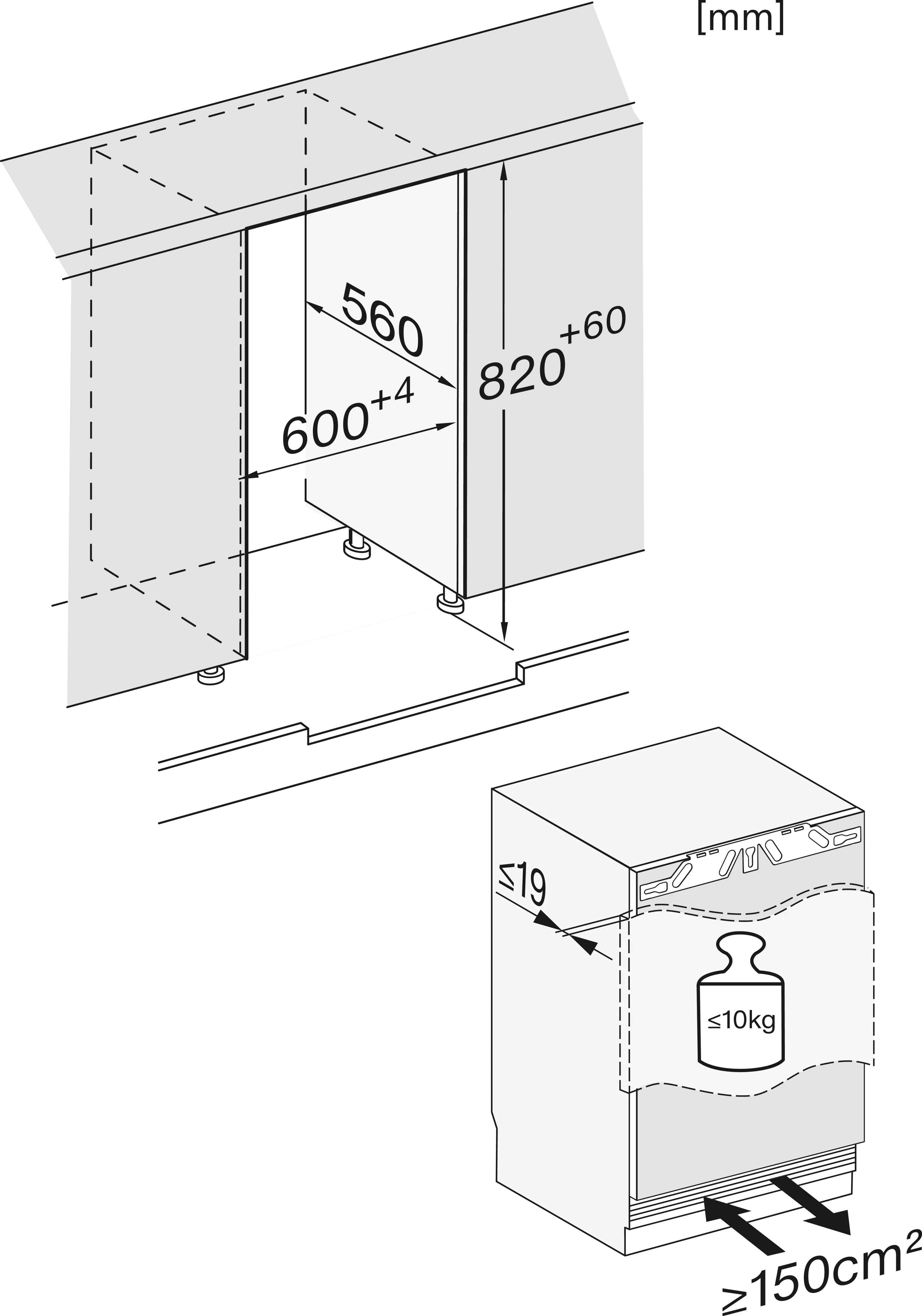 MIELE KU7035D koelkast zonder vriesvak - 82cm