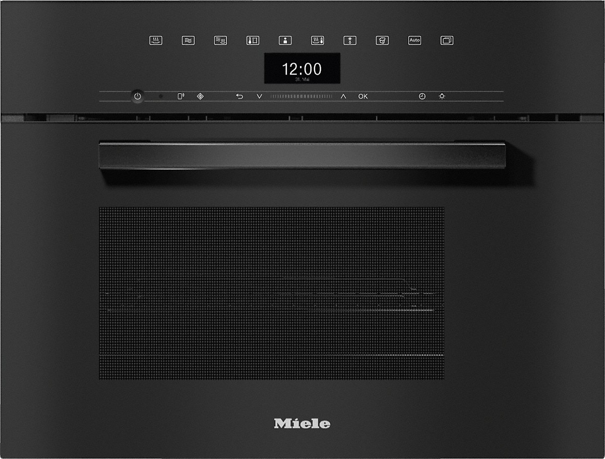 MIELE DGM7440OBSW VITROLINE stoomoven - combi - 45cm