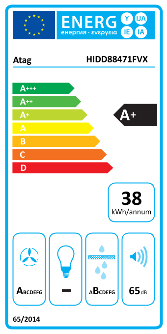 ATAG HIDD88471FVX kookplaat met afzuiging - 80cm