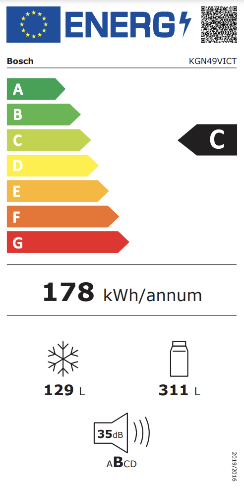 BOSCH KGN49VICT SERIE 4 vrijstaande koel-/vriescombinatie - 203cm BOSCH KGN49VICT SERIE 4 vrijstaande koel-/vriescombinatie - 203cm