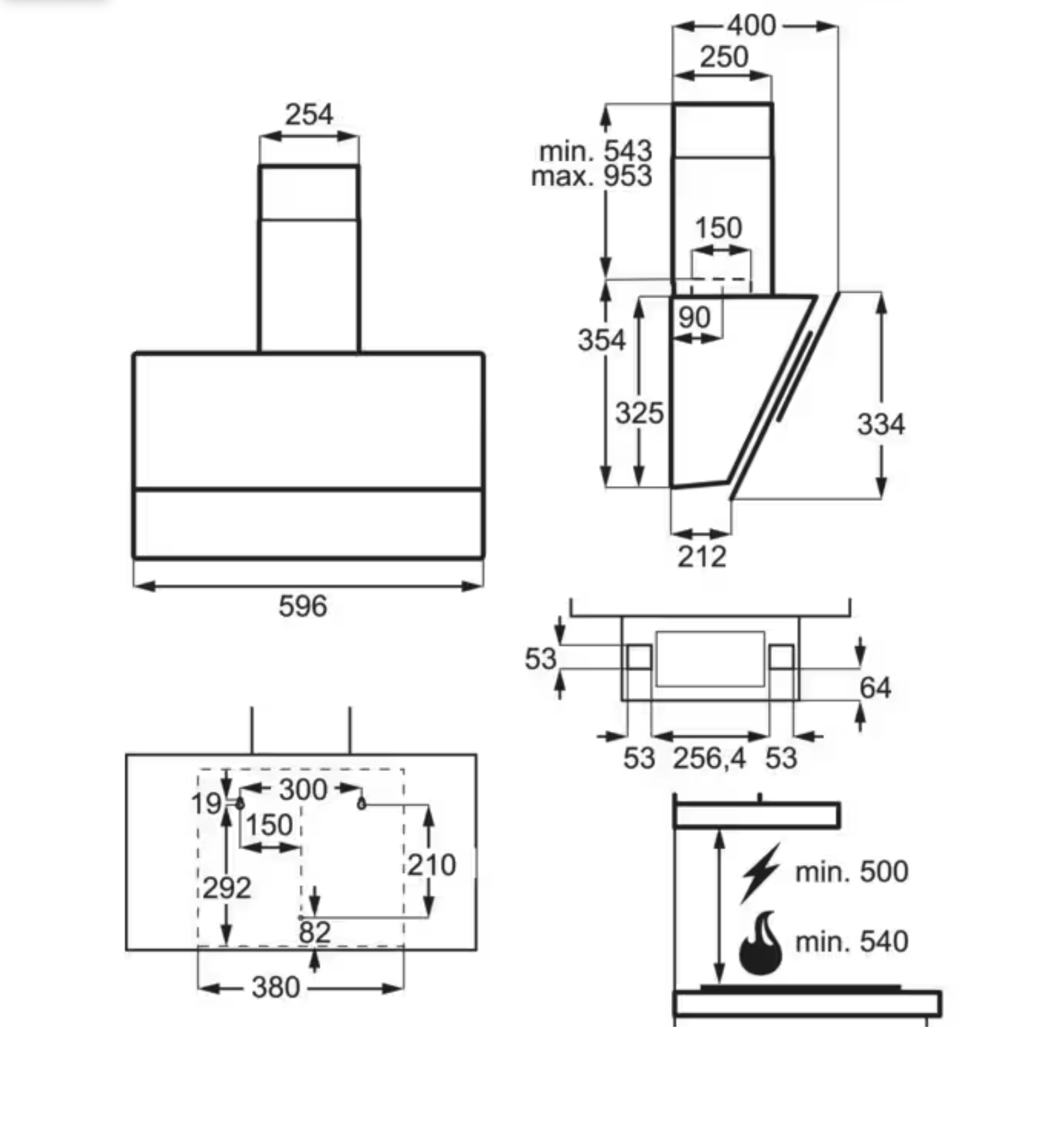 ELECTROLUX LFV626K 700 headfree dampkap - 60cm