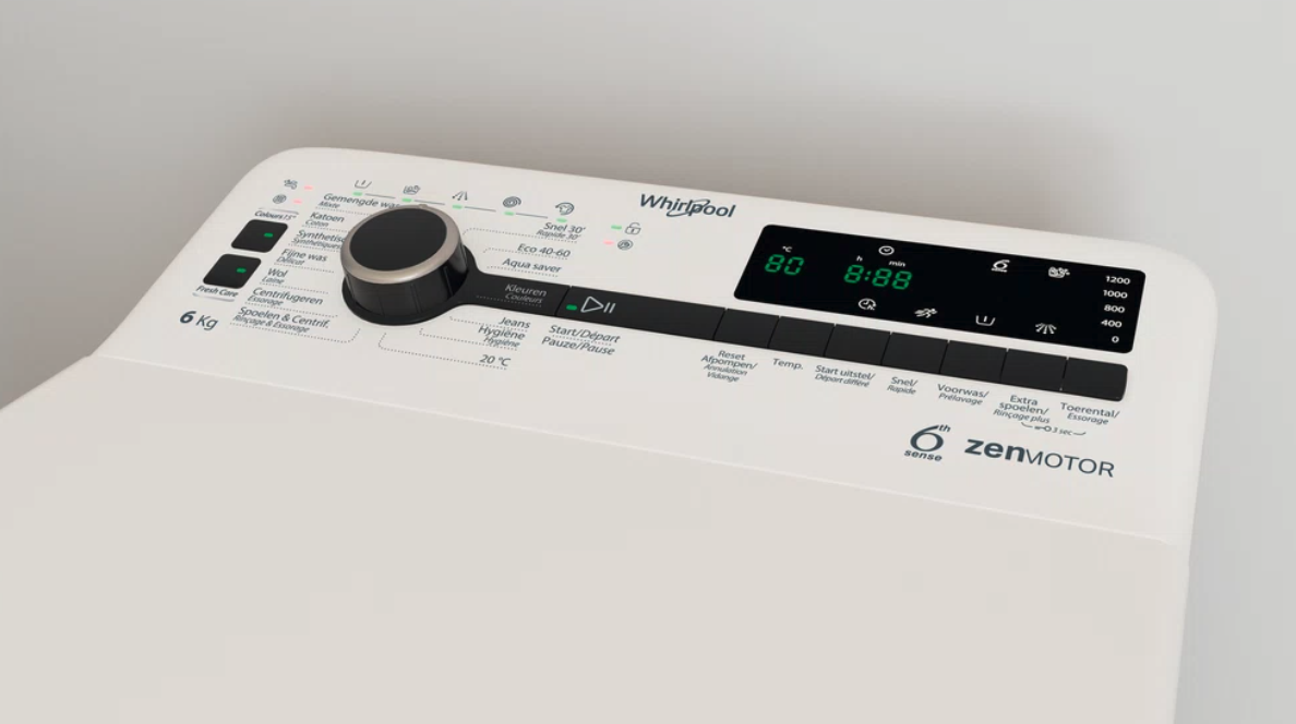 WHIRLPOOL TDLRBX6252BSBE wasmachine - bovenlader