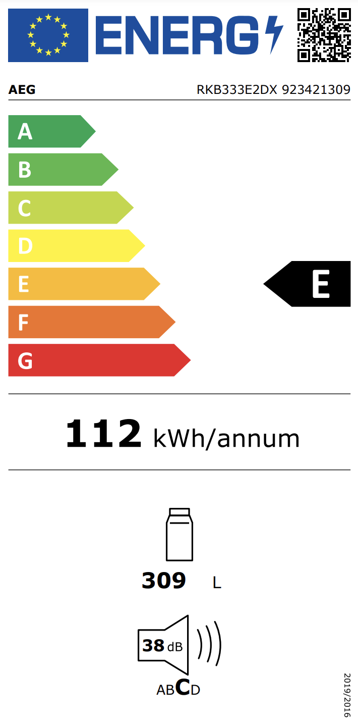 AEG RKB333E2DX 6000 vrijstaande koelkast zonder vriesvak - 155cm AEG RKB333E2DX 6000 vrijstaande koelkast zonder vriesvak - 155cm