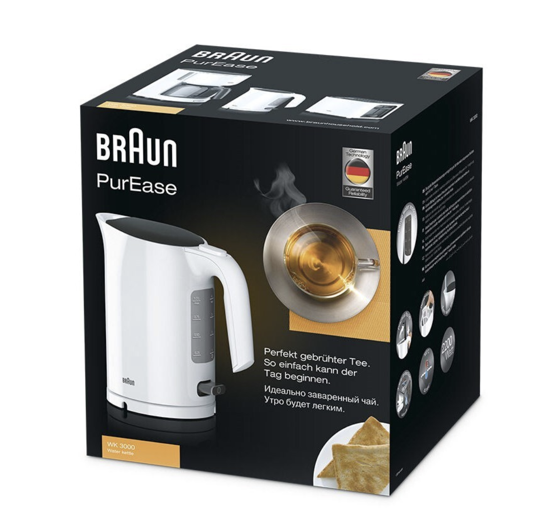 BRAUN (DELONGHI) BHWK3000WH waterkoker BRAUN (DELONGHI) BHWK3000WH waterkoker