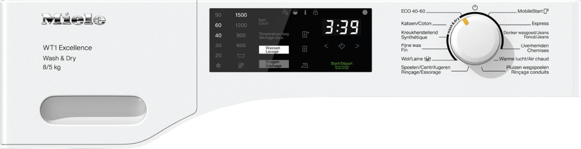 MIELE WTD165WPM CHROME EDITION was- droogcombinatie