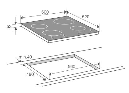 ATAG HI06471B inductiekookplaat - 60cm