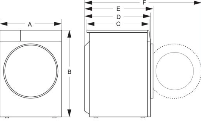 HISENSE WD3S9043BW3 was- droogcombinatie
