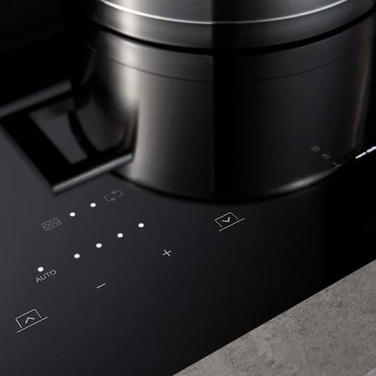 NOVY 1821 kookplaat met afzuiging - 88cm