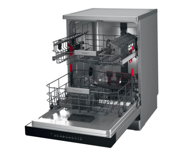 WHIRLPOOL WFO3T141PX vrijstaande vaatwasser