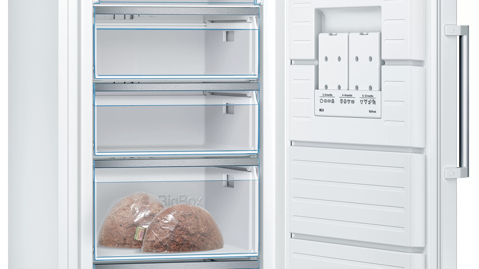 BOSCH GSN58DWDV SERIE 6 vrijstaande vriezer - 191cm BOSCH GSN58DWDV SERIE 6 vrijstaande vriezer - 191cm