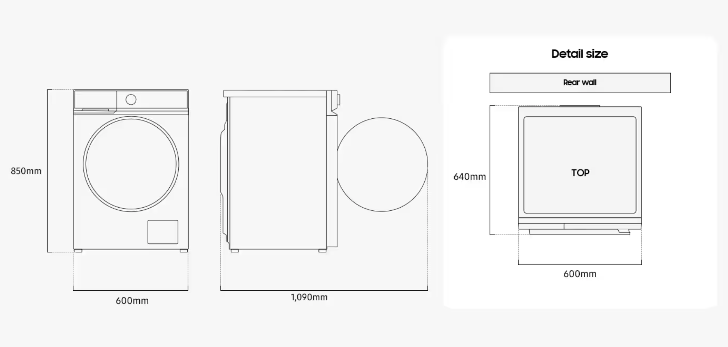 SAMSUNG WW11DB7B94GBU3 wasmachine