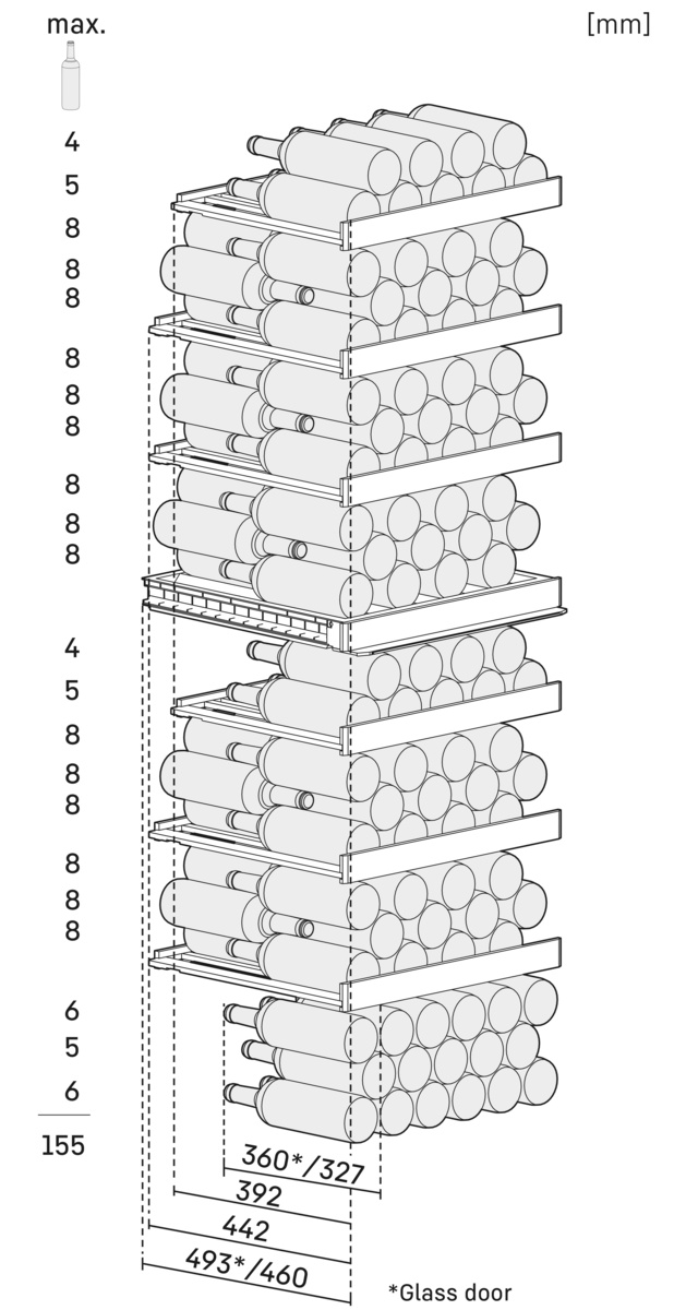 LIEBHERR WPBSI525220 vrijstaande wijnklimaatkast