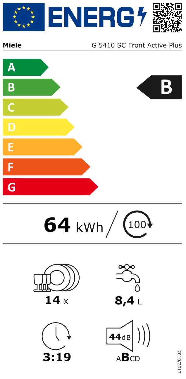 MIELE G5410SCCS vrijstaande vaatwasser
