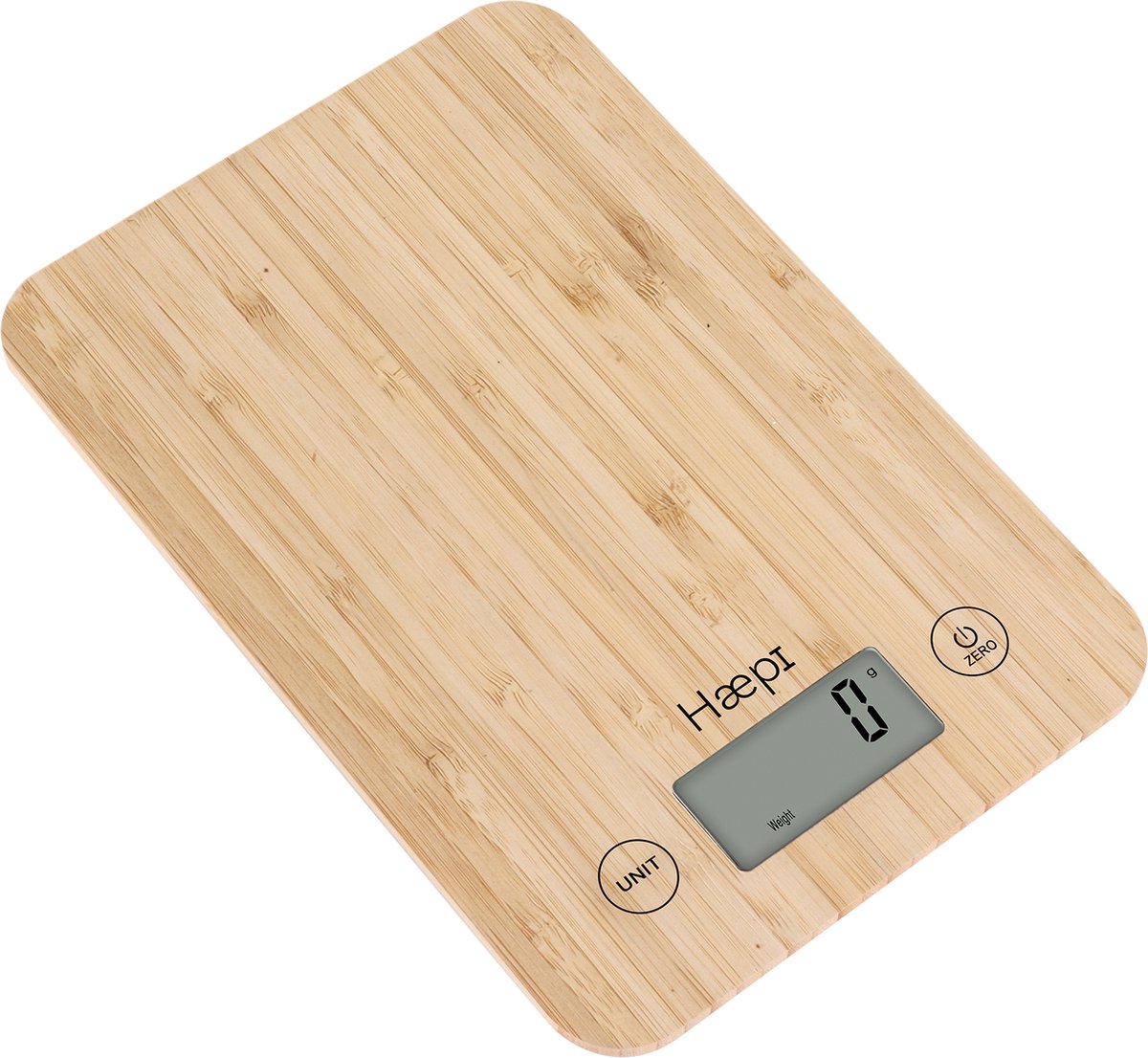 HAEPI HAHI-BAMBOO keukenweegschaal