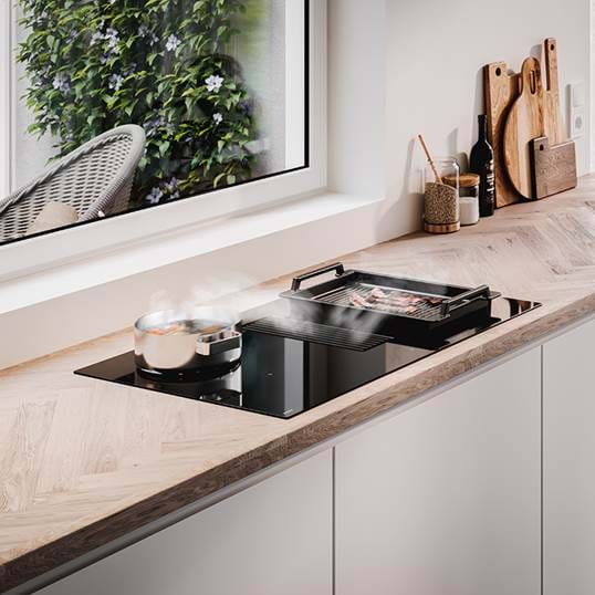 NOVY 1851 EASY kookplaat met afzuiging - 80cm