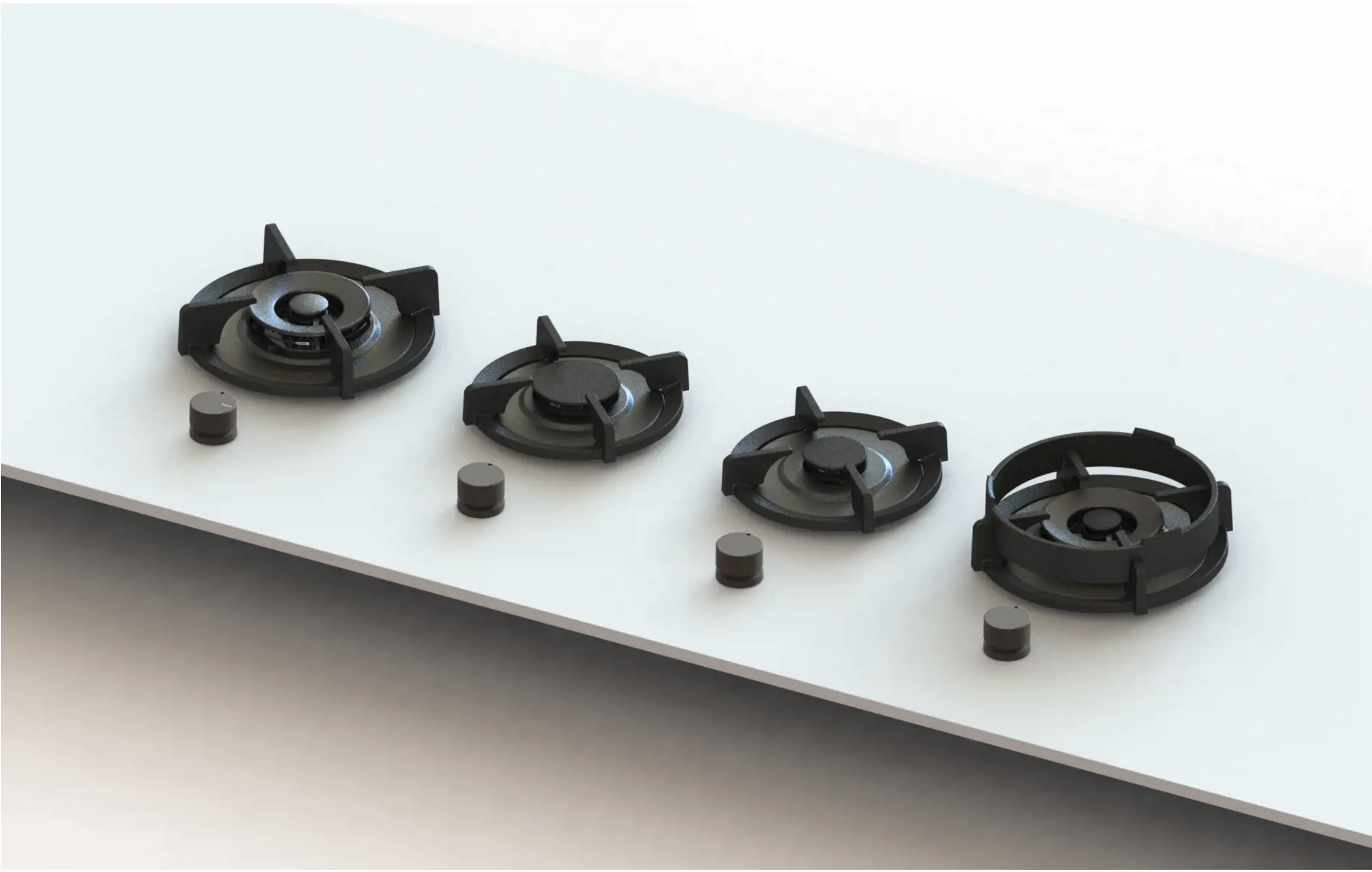 NOVY 56012 gaskookplaat - domino