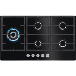 AEG HKB95820NB 6000 gaskookplaat - 90cm AEG HKB95820NB 6000 gaskookplaat - 90cm