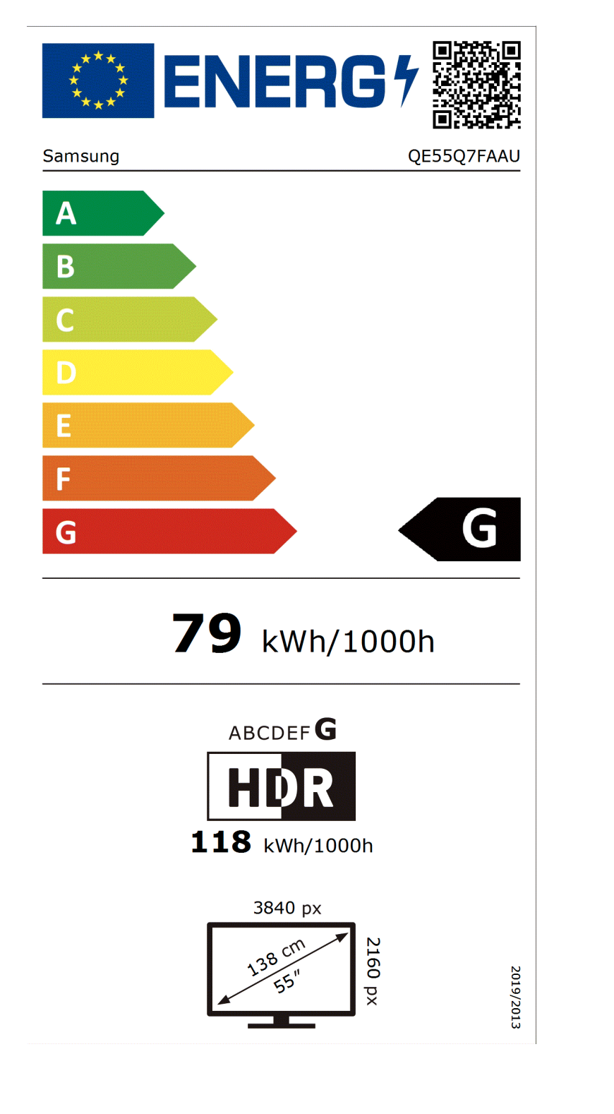 SAMSUNG QE55Q7FAAUXXN televisie 4K UHD - 55''