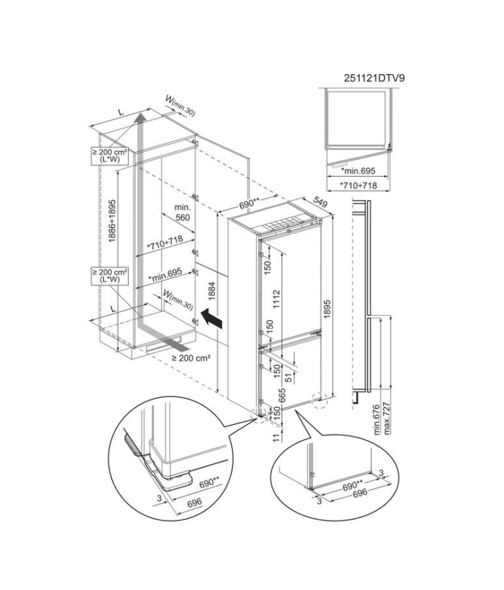 ELECTROLUX LRA7SE12S koelkast zonder vriesvak - 122cm